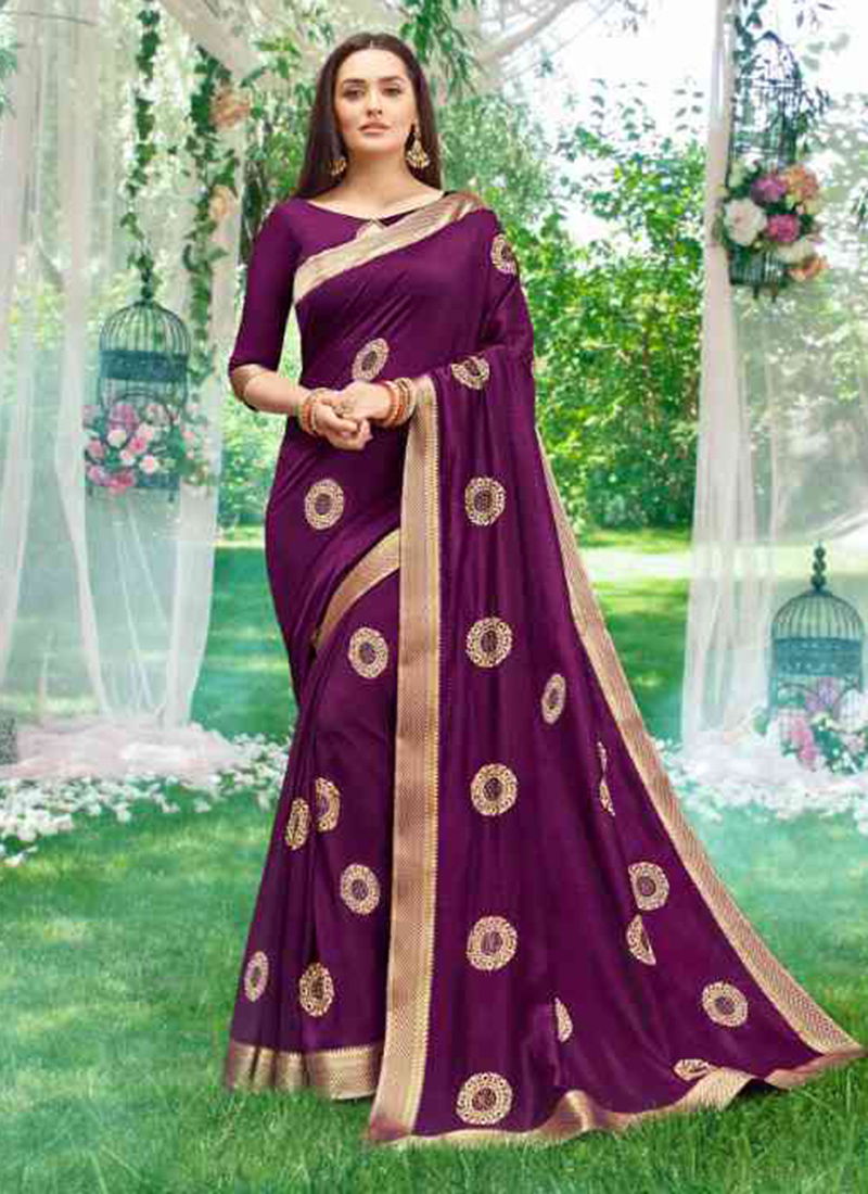 Khushboo Vichitra Silk Designer Party Wear Sarees Collection 1001-1006